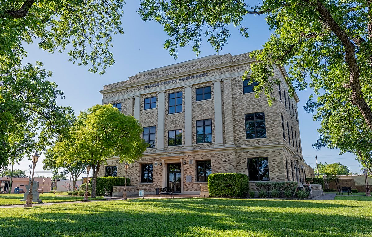 Reagan County Courthouse, a well-preserved historic government building with neoclassical design elements